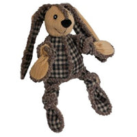 HuggleHounds Snuggie Bunnies Dog Toy, Tan