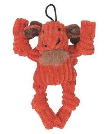 HuggleHounds Knottie Moose Plush Dog Toy, Wee
