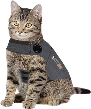 ThunderShirt Anxiety & Calming Solution for Cats, Heather Grey