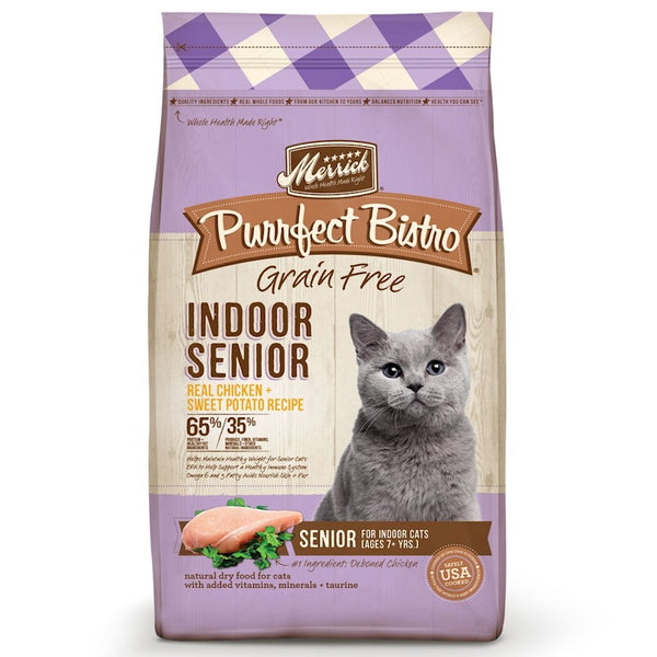 Merrick Purrfect Bistro Grain-Free Indoor Senior Recipe Dry Cat Food