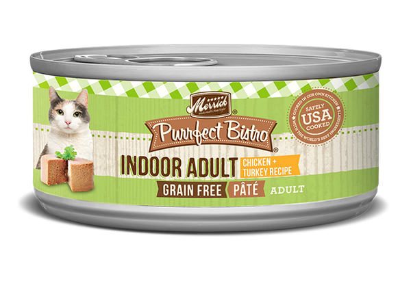 Merrick Purrfect Bistro Indoor Adult Chicken & Turkey Pâté Cat Food