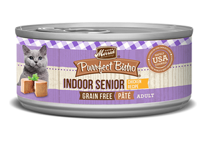 Merrick Purrfect Bistro Pâté Pour Chat Senior D'intérieur au Poulet
