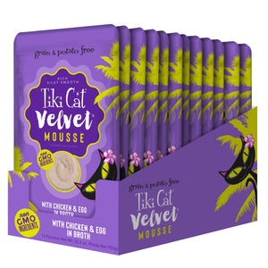 Tiki Cat Velvet Mousse Chicken & Egg Wet Cat Food