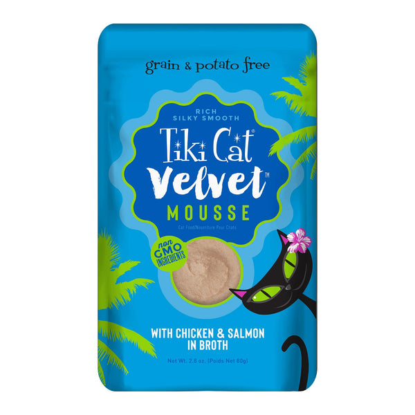 Tiki Cat Velvet Mousse Chicken & Salmon Wet Cat Food
