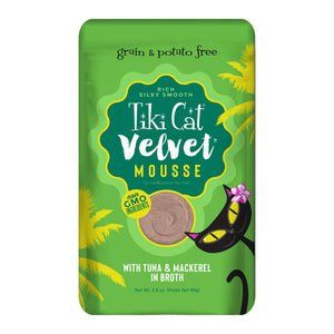 Tiki Cat Velvet Mousse Thon & Maquereau Nourriture humide pour chats
