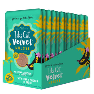 Tiki Cat Velvet Mousse Tuna & Chicken Wet Cat Food