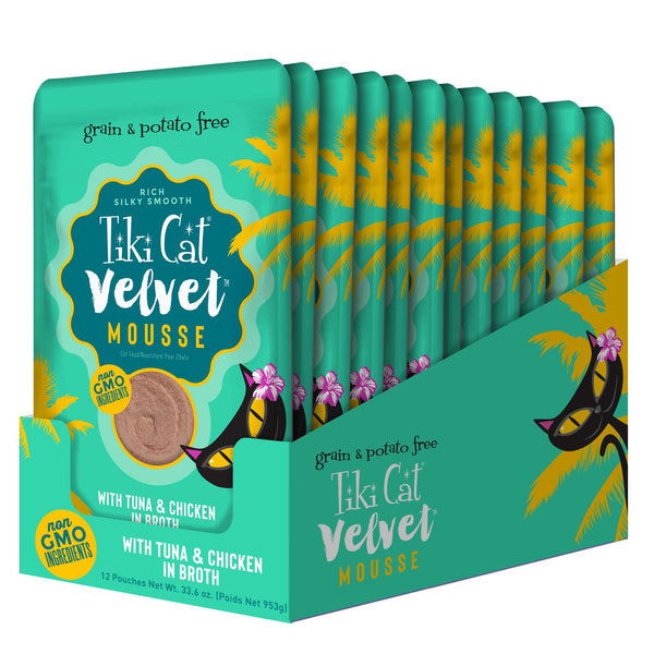 Tiki Cat Velvet Mousse Tuna & Chicken Wet Cat Food
