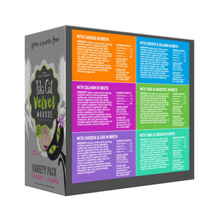 Tiki Cat Velvet Mousse Variety Pack Wet Cat Food, 2.8-oz, 12-pack