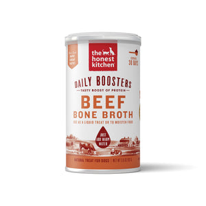 The Honest Kitchen Booster Quotidien Bouillon d'Os de Bœuf Instantané au Curcuma pour Chiens