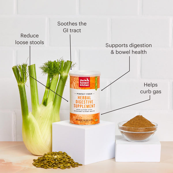 The Honest Kitchen Perfect Form Herbal Digestive Dog & Cat Supplement, 3.2-oz