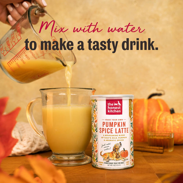 The Honest Kitchen Pumpkin Spice Latte Dog & Cat Treats Canister, 4-oz