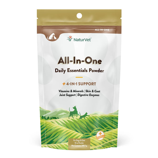 NaturVet All-In-One Supplement 4-IN-1 Support Powder Dog & Cat Supplement