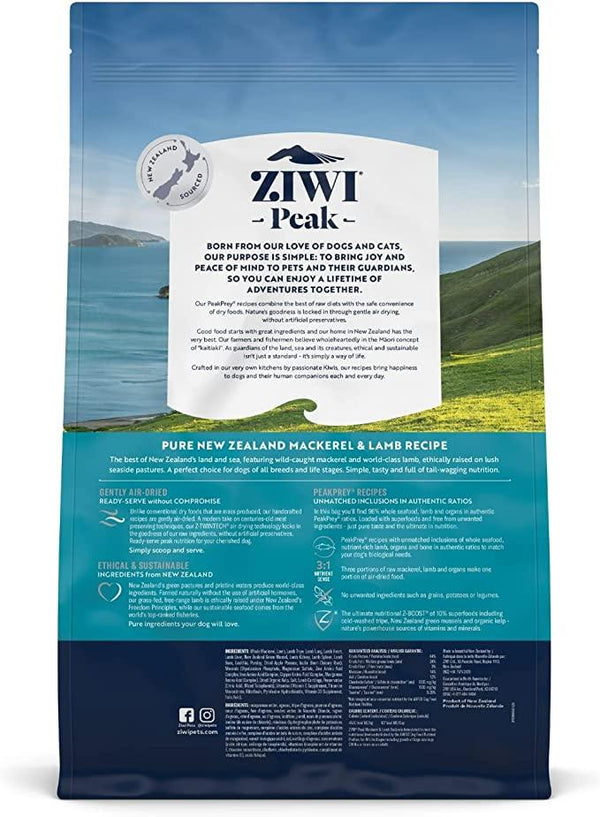 ZIWI Peak Mackerel & Lamb Recipe Air-Dried Dog Food