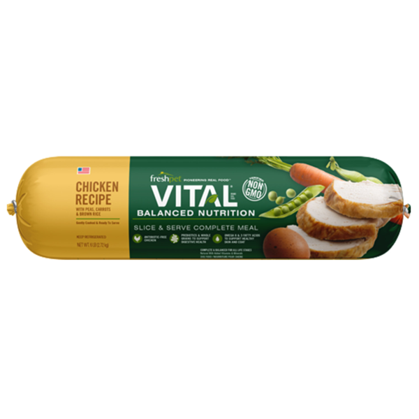 Freshpet Vital Balanced Nutrition Chicken Recipe Roll Dog Food