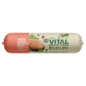 Freshpet Vital Salmon & Ocean Whitefish Recipe Roll Grain-Free Dog Food, 2-lb