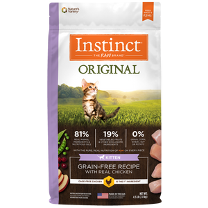 Instinct Original Kitten Grain Free Recipe with Real Chicken Natural Dry Cat Food, 4.5-lb