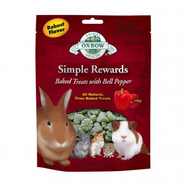 Oxbow Simple Rewards Bell Pepper Baked Treat, 3-oz