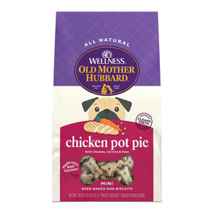 Old Mother Hubbard Mini Biscuits Croquants Chicken Pot Pie Classiques pour chiens, 20 oz