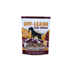 Off-Leash Soft Bakes Peanut Butter with Bacon Grain-Free Dog Treats, 5.29-oz
