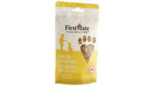 FirstMate Cage Free Chicken Meal & Blueberries Dog Treats, 8-oz