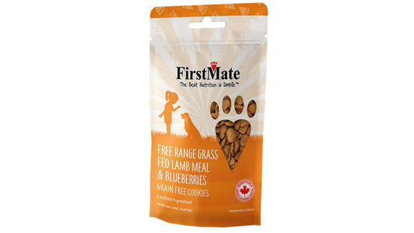 FirstMate Gâterie Pour Chien à l'Agneau et Bleuet, 8-oz
