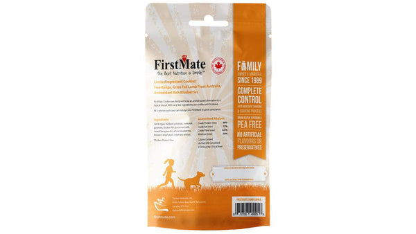 FirstMate Gâterie Pour Chien à l'Agneau et Bleuet, 8-oz
