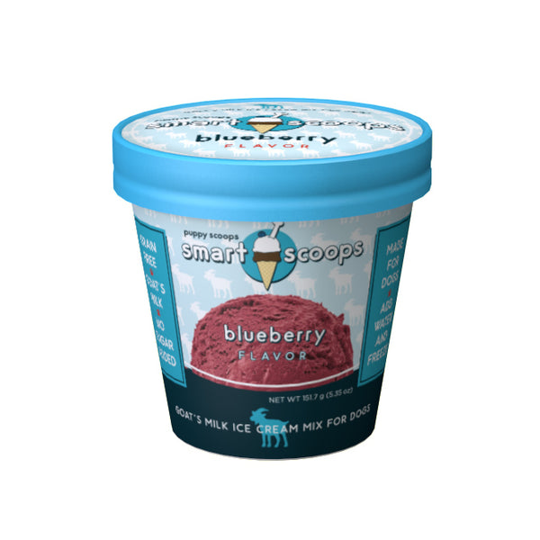 Puppy Cake Smart Scoops Mélange de Glace au Lait de Chèvre - Friandises pour chiens aux myrtilles, 6 oz