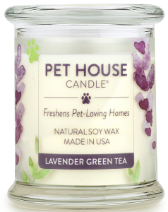 Pet House Year Round Candle, Lavender Green Tea, 9-oz