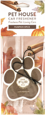 Pet House Year Round Car Fresheners, Pumpkin Spice