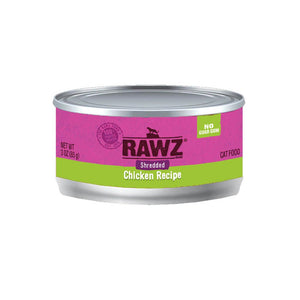 RAWZ Chicken Shredded Wet Cat Food Can