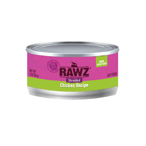 RAWZ Chicken Shredded Wet Cat Food Can