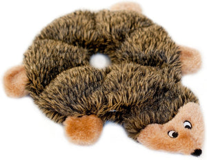 ZippyPaws Loopy Hedgehog 6 Squeaker Plush Dog Toy