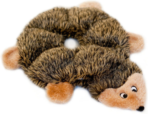 ZippyPaws Loopy Hedgehog 6 Squeaker Plush Dog Toy
