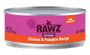 RAWZ Cat Chicken & Pumpkin Shredded Wet Cat Food Can