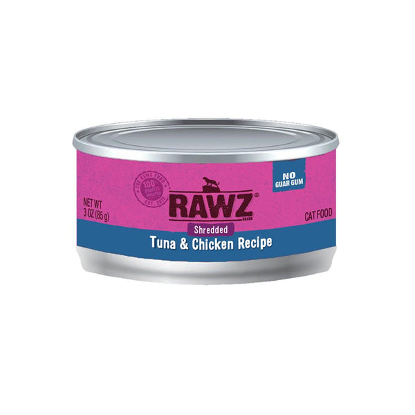 RAWZ Tuna & Chicken Shredded Wet Cat Food Can