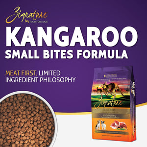Zignature Small Bites Kangaroo Formula Dry Dog Food