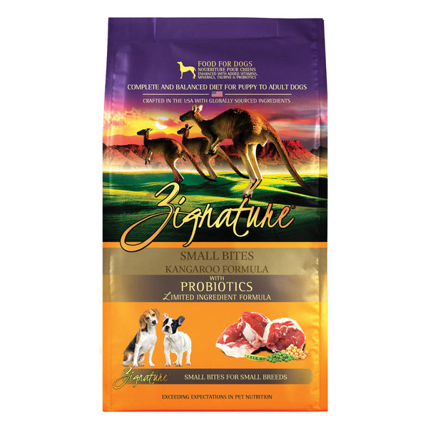 Zignature Small Bites Kangaroo Formula Dry Dog Food