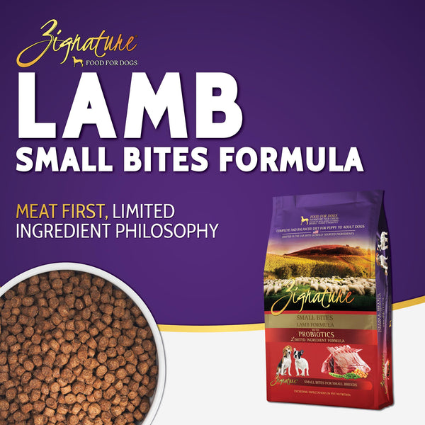 Zignature Small Bites Lamb Formula Dry Dog Food