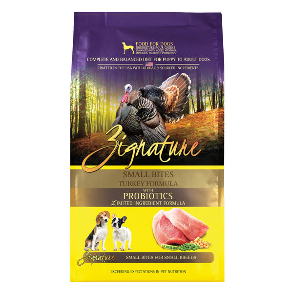Zignature Small Bites Turkey Formula Dry Dog Food