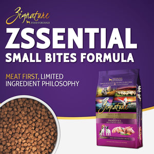 Zignature Small Bites Zssential Formula Dry Dog Food