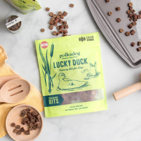 Polkadog Lucky Duck Friandise d'entraînement Sans céréales pour chiens