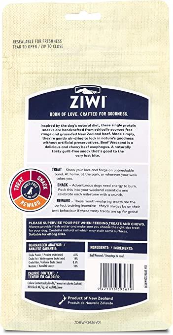 ZIWI Beef Weasand Air-Dried Dog Treats, 2.5-oz|72-g