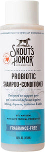 Skout’s Honor Probiotic Fragrance-Free Pet Shampoo & Conditioner, 16-oz