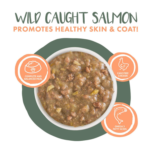 Weruva Ragoût pour chat Stir the Pot Dîner Agneau, Poulet et Saumon en Sauce Sachet de nourriture humide pour chats