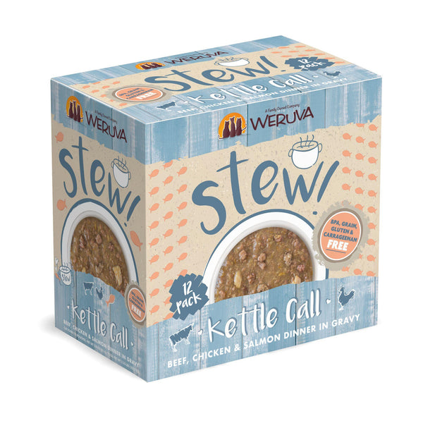 Weruva Ragoût pour chat Kettle Call Dîner Bœuf, Poulet et Saumon en Sauce Sachet de nourriture humide pour chats