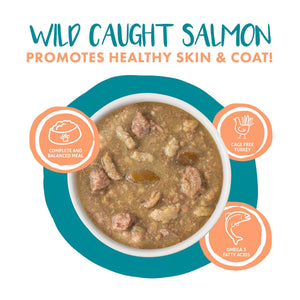 Weruva Ragoût pour chat Stew's Clues Dîner de dinde, poulet et saumon en sauce Boîte de nourriture humide pour chats