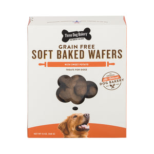 Three Dog Bakery Classic Wafers - Grain Free Sweet Potato, 13-oz