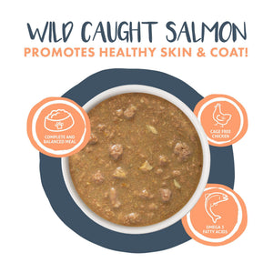 Weruva Ragoût pour chat Goody Stew Shoes Dîner de poulet et saumon en sauce Pot de nourriture humide pour chats