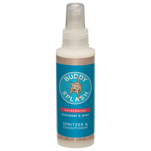 Buddy Splash Refreshing Rosemary & Mint Spritzer & Conditioner for Dogs, 4-oz