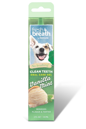 Tropiclean Oral Care Gel With Vanilla Mint Flavoring For Dogs, 2-oz